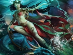 Sea Witch And Dragon