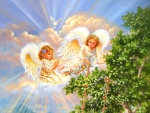 Angels in the sky