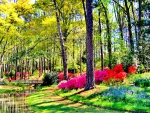 Beautiful spring at callaway gardens-georgia