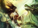 Girl and Dragon
