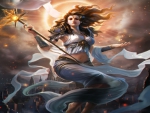 Sorceress  Watching Over The City