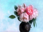 Peonies in a pot