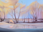 Deer At The Pond