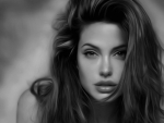 Angelina in Black and White