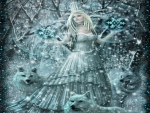 Winter Fairy And Wolves