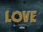 love _ Gold Text Effect_Photoshop-Cc_By KarimGFX