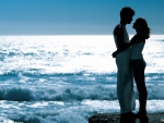 Romantic Couple On The Beach