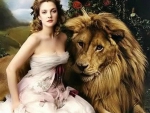 Woman and Lion