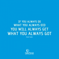 Make the change,or get the same. What a shame.