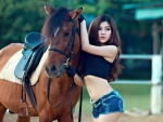 The pretty and the horse