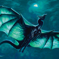Dragon in the moonlight