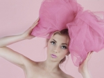 Beauty in pink bow