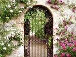 rose garden gate