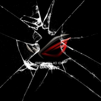 asus republic of gaming broken glass