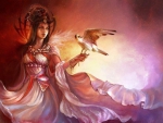 Lady And  Falcon