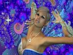 Fractal Fairy in Blue