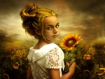 Girl-with-Sunflowers
