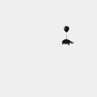 Turtle Floating Away