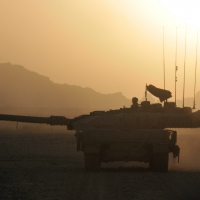 Battle Tank in Afganistan