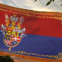 Fan made flag of Serbian Empire