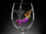 Cute Mermaid in Glass