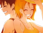 Luffy and Nami