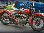 1934 Indian Flathead Motorcycle