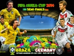 BRAZIL - GERMANY SEMI-FINALS WORLD CUP 2014