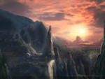 The Falls digital matte painting