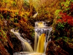 wonderful ingleton falls in yorkshire england hdr