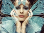 *woman butterfly*