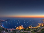 superb view of monaco at twilight hdr