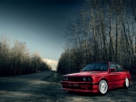 Red BMW M3 e30