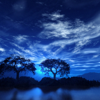 Clouded Blue Night