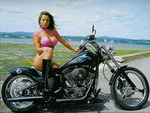 Harley Davidson & a Hot Model