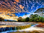 Colorful Waterfall ~ HDR
