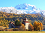 Castle,Mountains and Autumn
