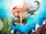 Mermaid with fish