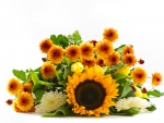 Sunflower and Mums Bouquet