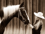 Cowgirl and Her Friend
