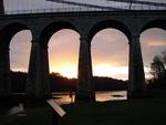 Winter Sunset Menai Bridge
