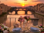 A romantic terrace