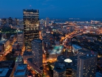 City of Boston at Night