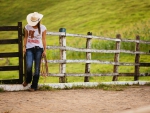 Cowgirl On The Ranch
