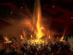 Halloween Goblins Bonfire