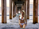 Bianca Gascoigne Under the Malibu Pier