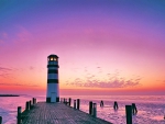AUSTRIAN LIGHTHOUSE in SUNSET