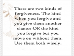 Forgiveness