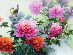 Chinese Flower Bird Painting