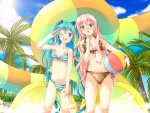 Hatsune Miku and Megurine Luka